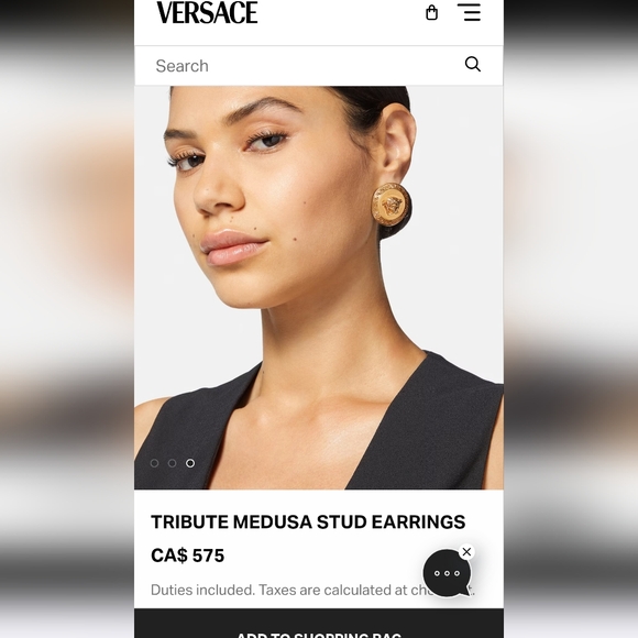 Authentic Versace Tribute Coin Medallion Earrings - Picture 13 of 13